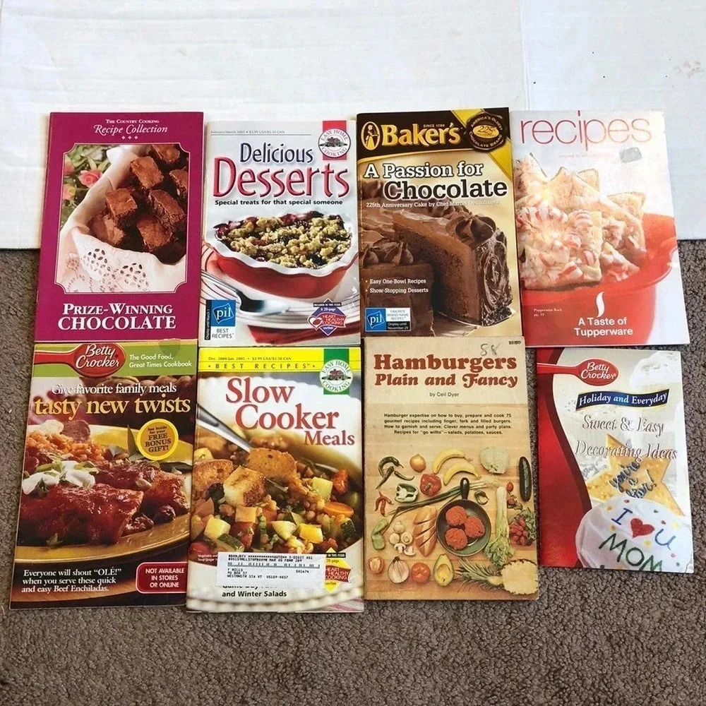 8 pieces lot of Cookbooks